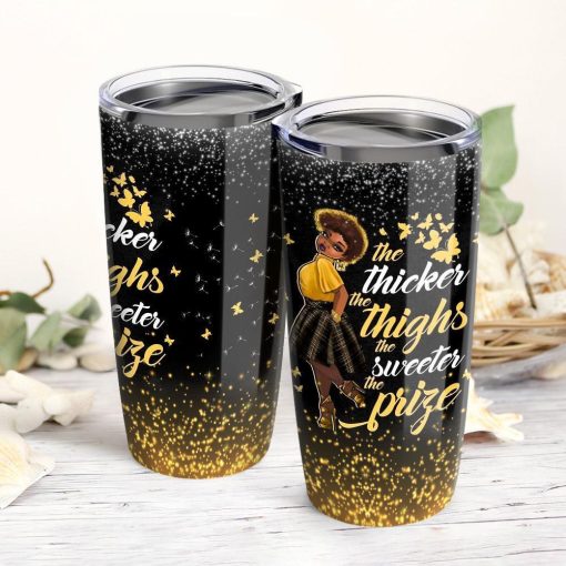 Black Girl -Eicker -Eighs -E Sweeter -E Prize Stainless Steel Insulated Tumbler Cup 20Oz, Dad Day Gifts, Mother’S Day Gift Ideas, Gift For Mother