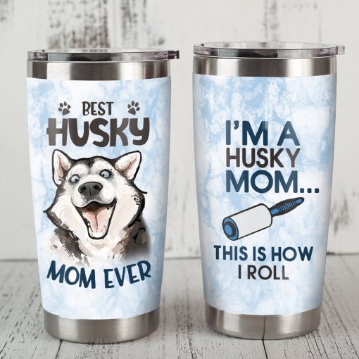 Siberian Husky Dog Steel Tumbler, Gifts For New Moms, Christmas Gift Ideas For Moms, Gifts For Dad, Gift For Husband, Birthday Gift Ideas