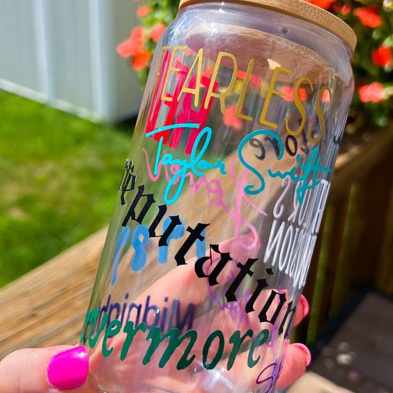 Taylor Swift Eras Glass Can Cup