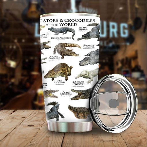 Beautiful Crocodile Stainless Steel Tumbler, Gift For Sister, Birthday Gift For Husband, Gift For Boyfriend, Gifts For Mom, Mom Christmas Gifts