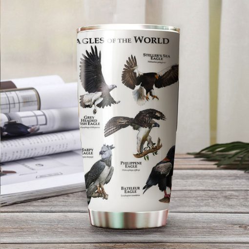 Eagles Of The World Stainless Steel Tumbler, Birthday Gift, Valentines Day Gifts For Him, Gift Ideas For Wife, Gift For Parent, Gifts For Grandma