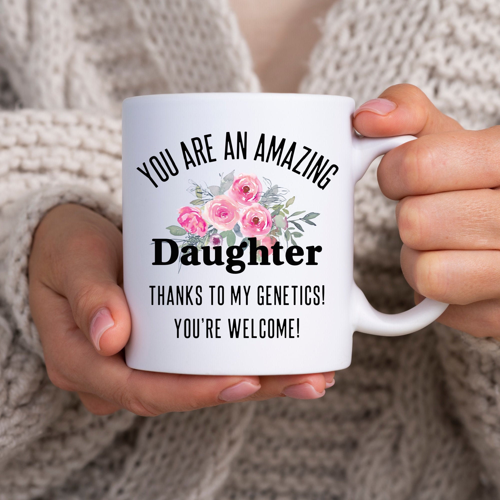 Daughter Gift from Mom to Daughter Mug for Daughter Gift for Daughter From Mom Daughter Gift From Dad to Daughter Birthday Gift Funny Mug