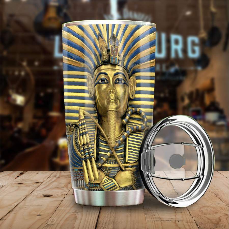 Egyptian King Tutankhamun Stainless Steel Tumbler