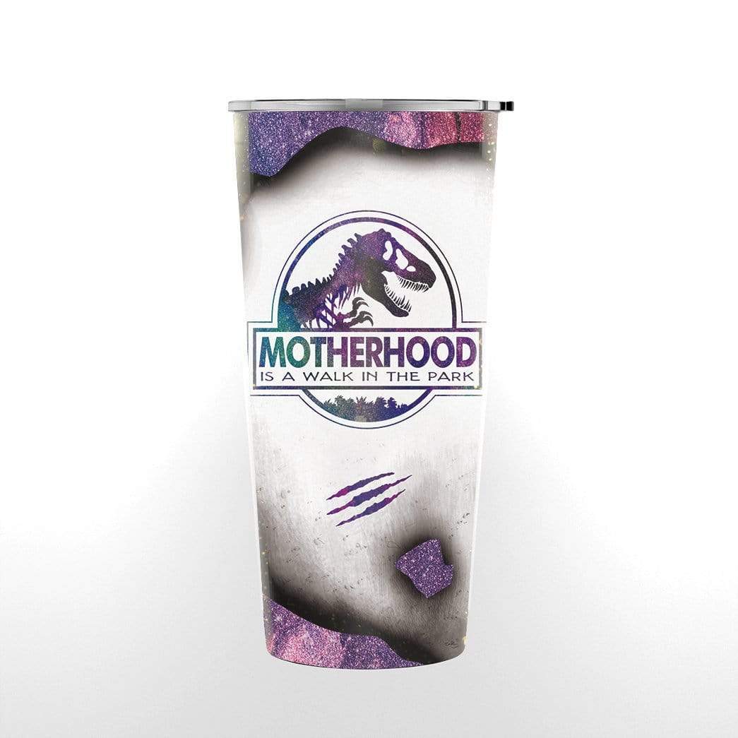 Gearhuman 3D Motherhood Is A Walk In The Park Custom Name Design Vacuum Insulated Glitter Tumbler