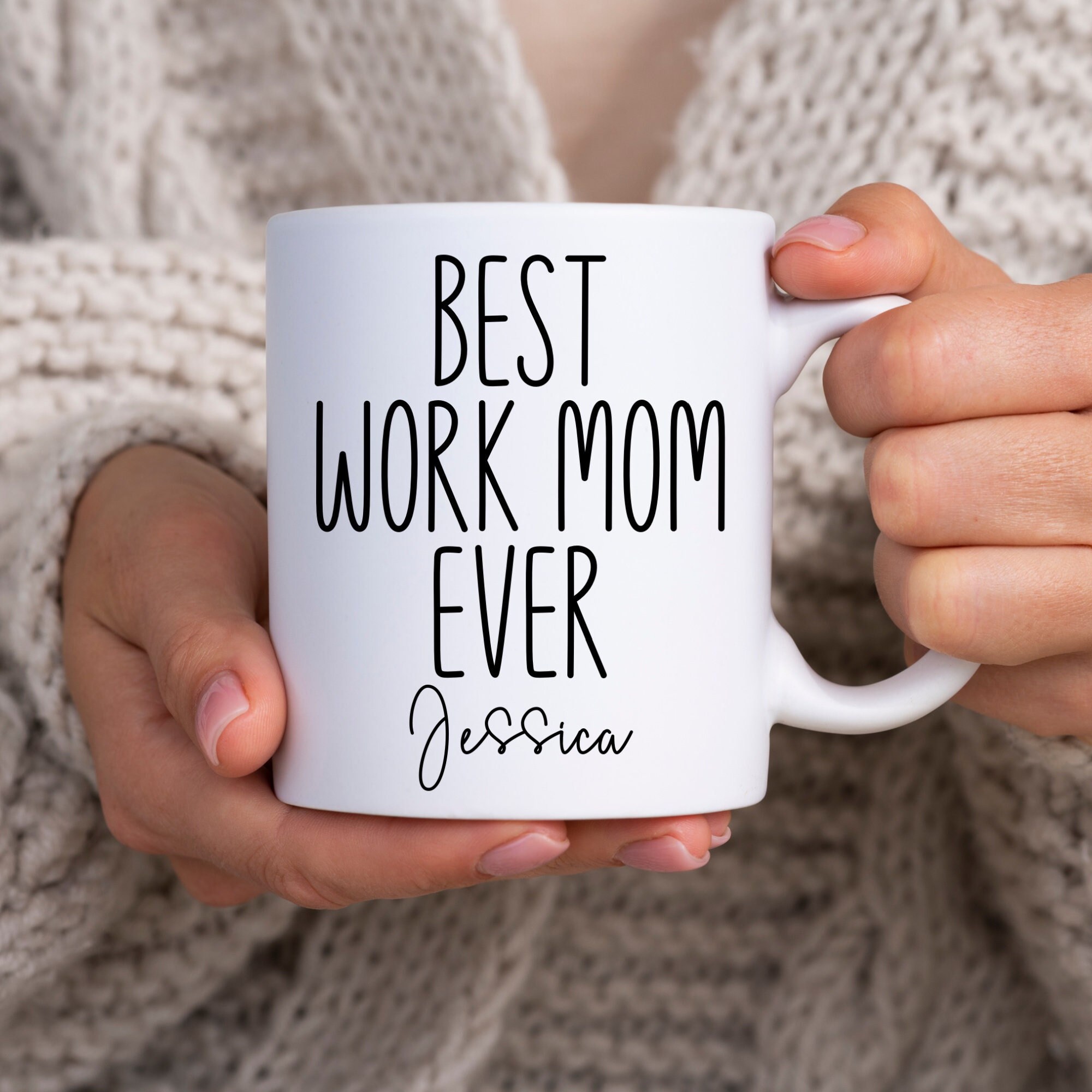 Personalized Work Mom Gift for Work Mom, Funny Coffee Mug for Work Bestie, Mothers Day Gift, Birthday Gift, Work Mom Mug, Work Wife Gifts