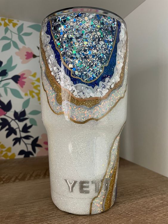 Geode Chunky Glitter Tumbler