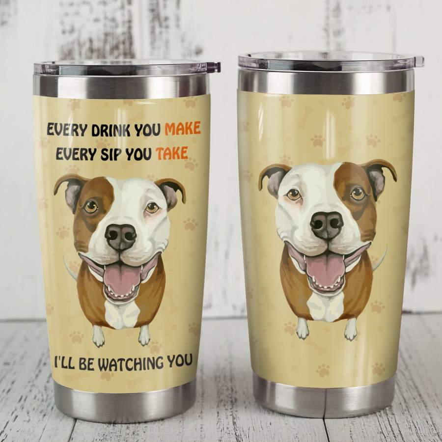 Pitbull Dog Steel Tumbler MR1003 68O51