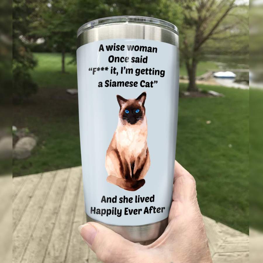 Siamese Cat Steel Tumbler MR1706 69O31