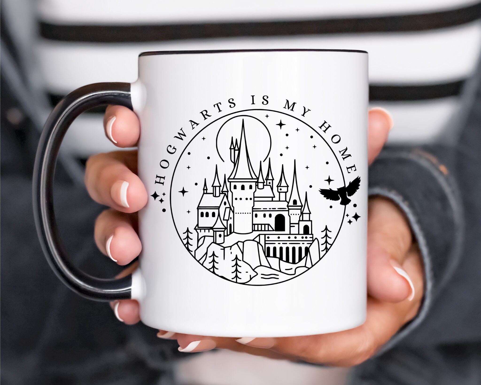 Wizard Home Mug | HP Reading Mug | Gift for Book Lover |  Magic Castle Mug | Coffee Gift | Book Lover Coffee Gift | HP Coffee Cup