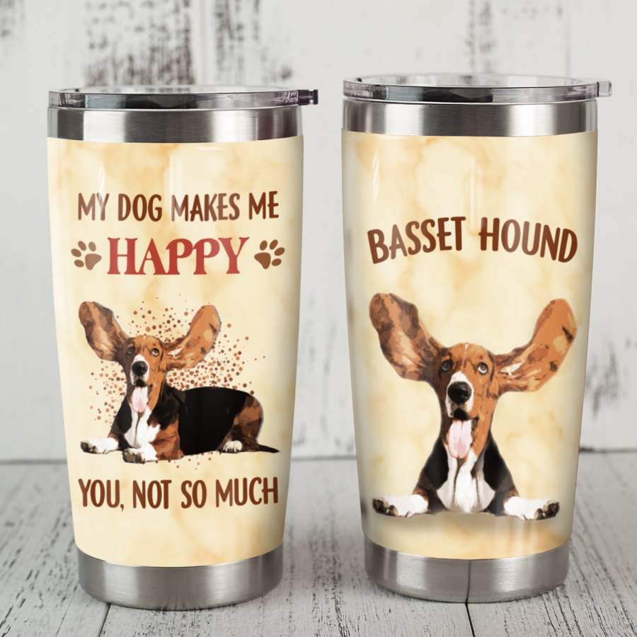 Basset Hound Dog Steel Tumbler MR0704 70O43