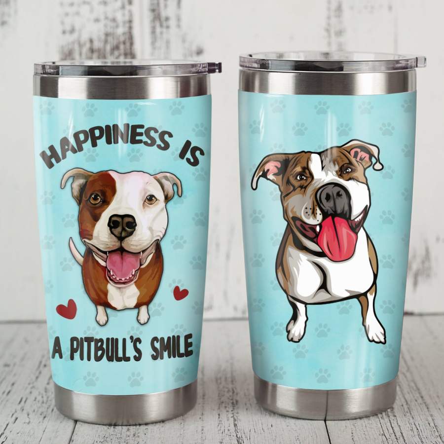 Pitbull Dog Steel Tumbler MR1004 69O52