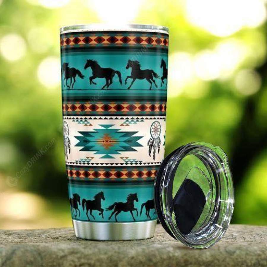 [Tumbler] Native horses Stainless Steel Tumbler 2956