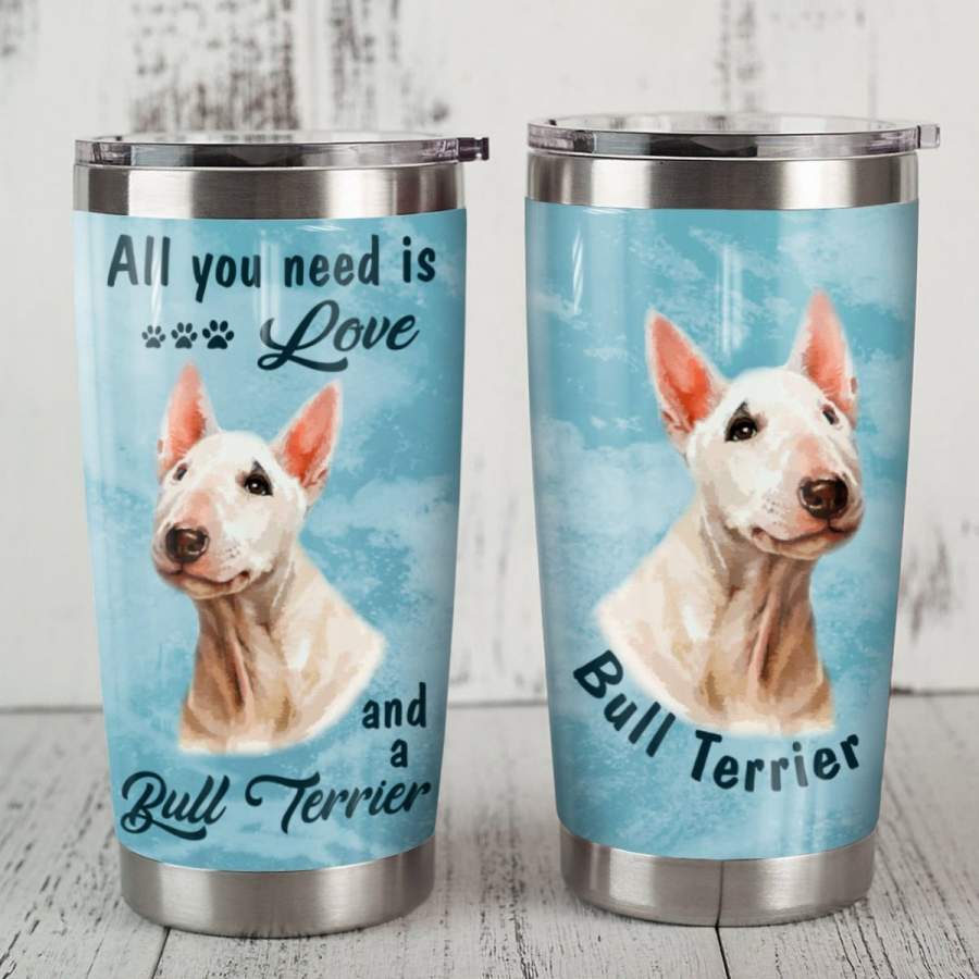 Bull Terrier Stainless Steel Insulated Tumbler Cups