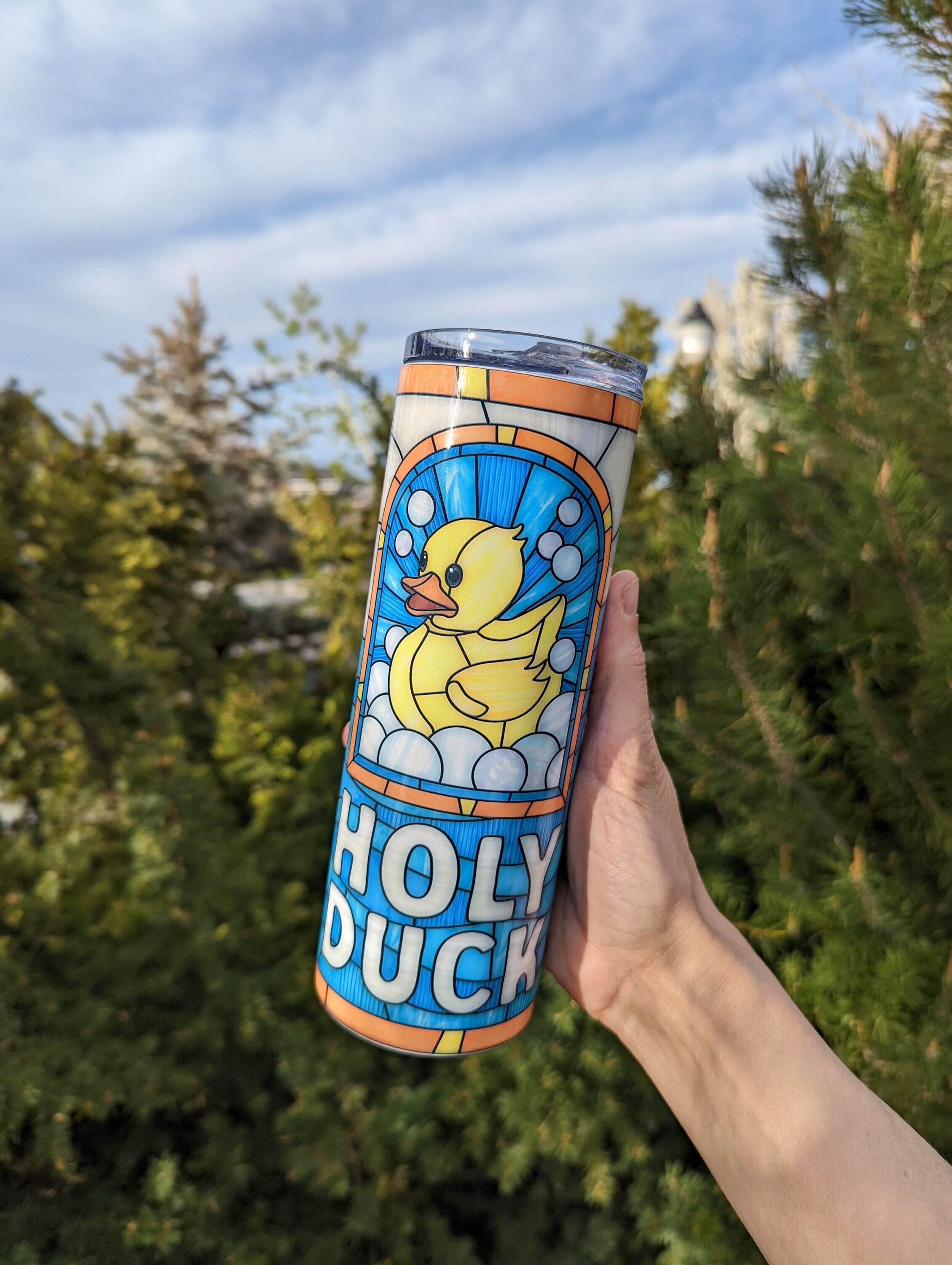 Funny Tumbler | Holy Duck Tumbler | Travel Mug