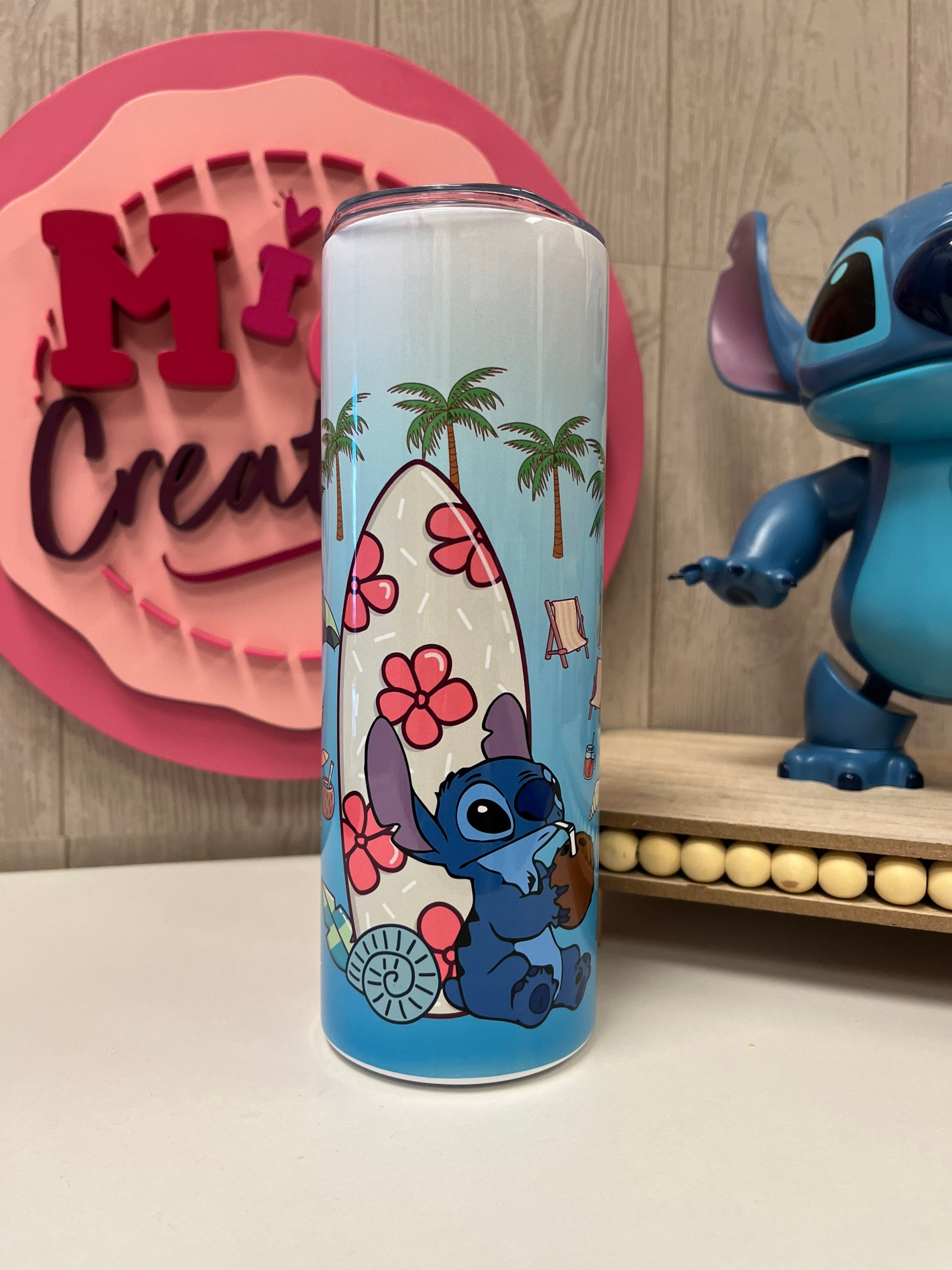 Stitch summer custom tumbler, Lilo and stitch custom tumbler, Stitch tumbler