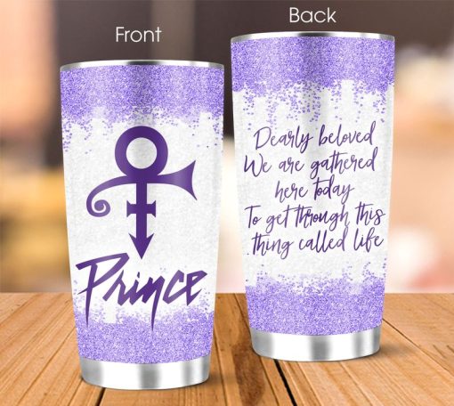 Prince Glitter Lyric 20Oz Stainless Steel Tumbler