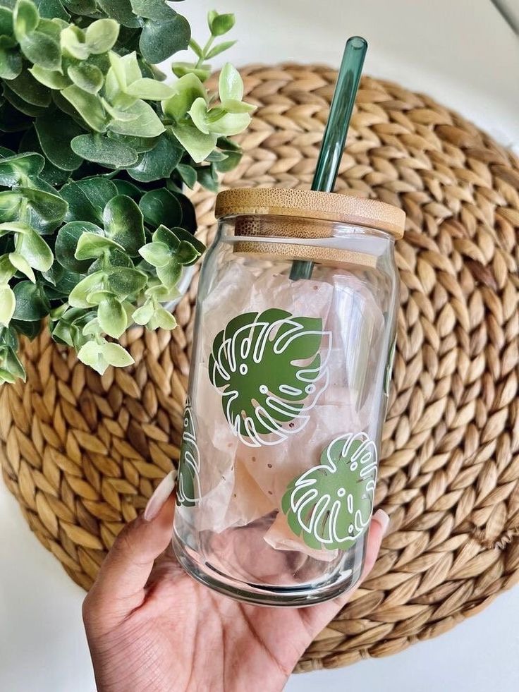 Custom Iced Coffee Glass Tumbler