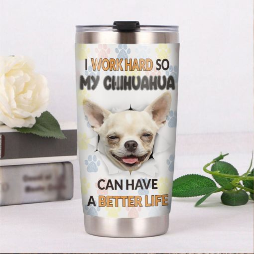 Chihuahua Dog Steel Tumbler, Gift For Friend, Christmas Gifts For Girlfriend, Mom Christmas Gifts, Best Gifts For Dad, Gifts For Grandma