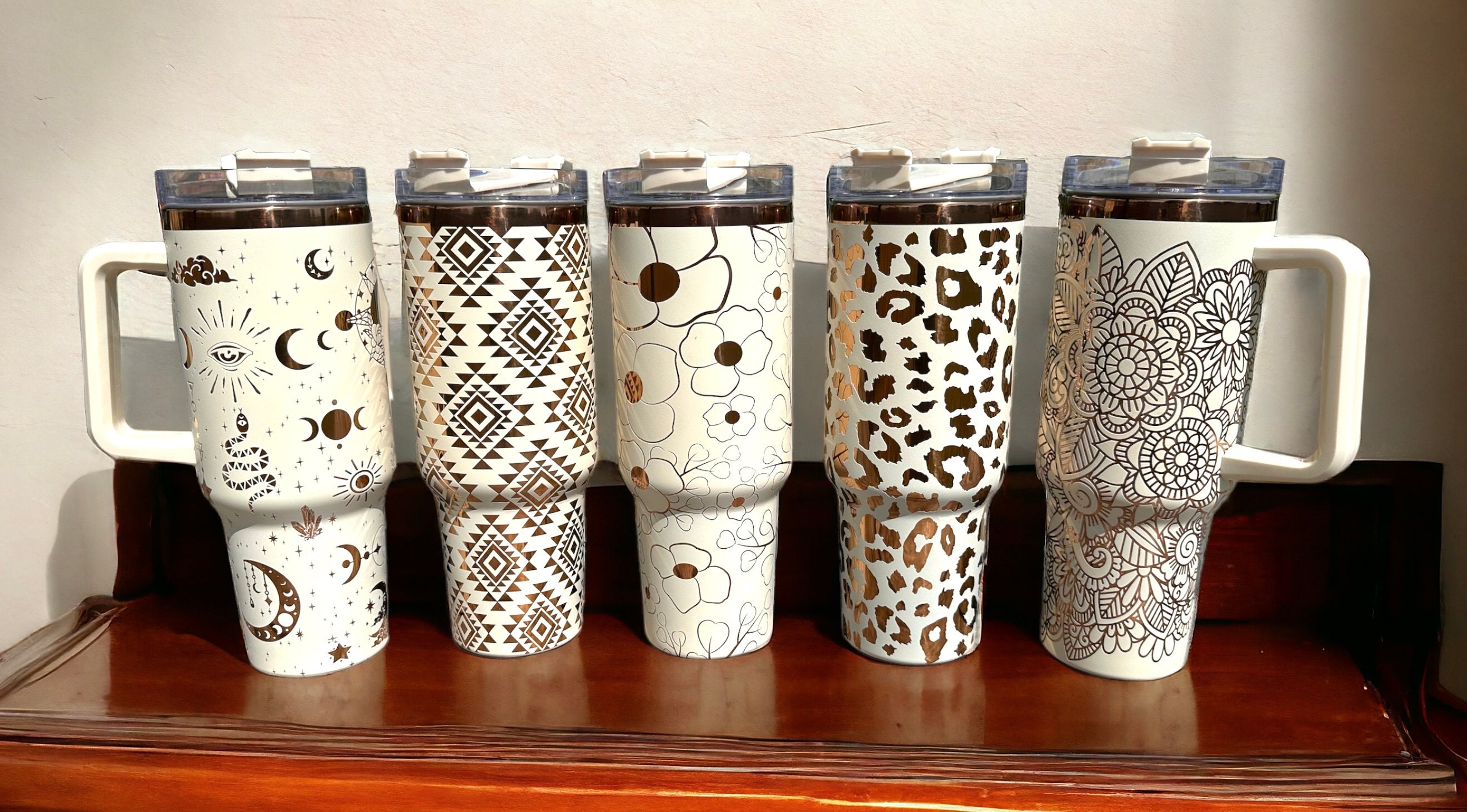 40oz Copper Collection Tumblers – Laser Engraved