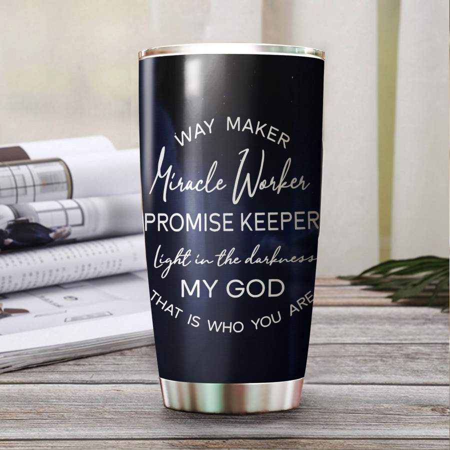 Way Maker Miracle Worker Stainless Steel Tumbler