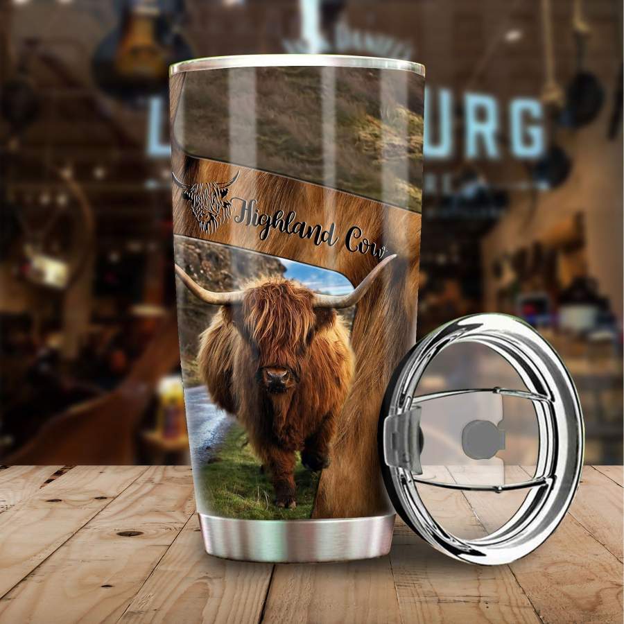 [Tumbler] Highland Cow Stainless Steel-402