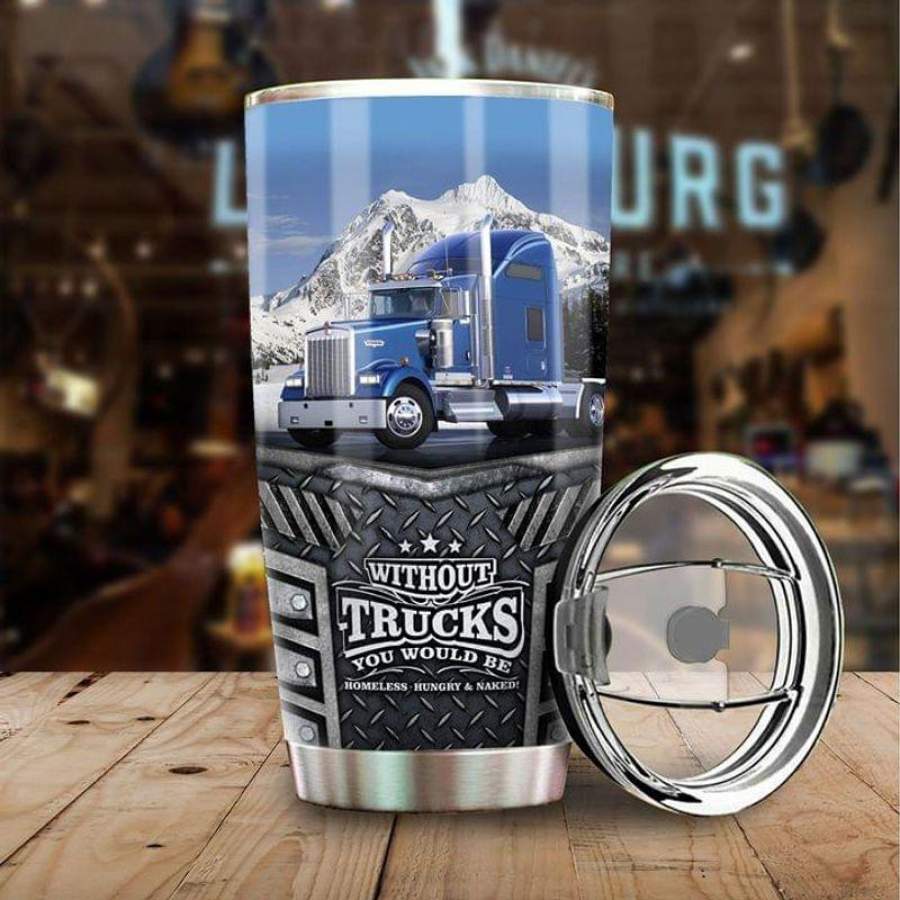 Blue Truck, For Truck Drivers Stainless Steel Tumbler 20oz