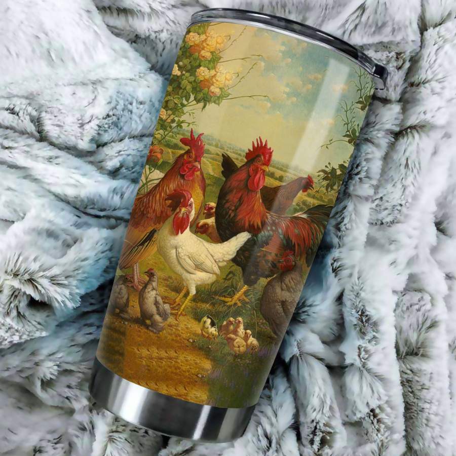 [Tumbler] Beautiful Rooster Stainless Steel-867