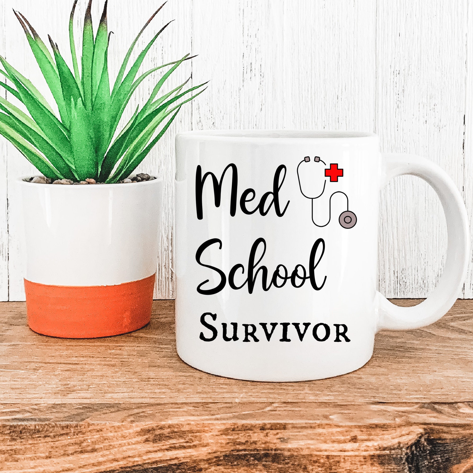 Med School Survivor, Medical Student Mug, Doctor Mug, Doctor Gift, Custom Gift For Doctor, Medical Graduation Gift, Medical Student Gift