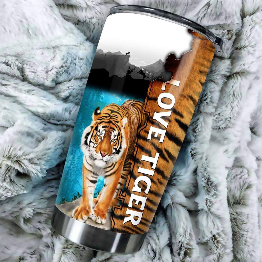 Mighty Tiger Stainless Steel Tumbler | Insulated Steel Tumbler | Stainless Steel Tumbler | Double Wall Insulated Tumbler