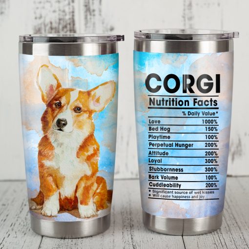 Corgi Dog Steel Tumbler, Gift Ideas For Wife, Gifts For Best Friends Birthday, 60Th Birthday Ideas, Gift Ideas For Mom, Gifts For Dad