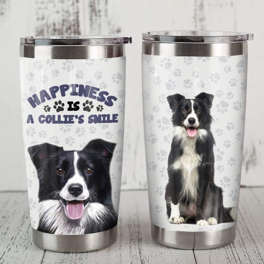 Border Collie Dog Steel Tumbler MR0701 68O31