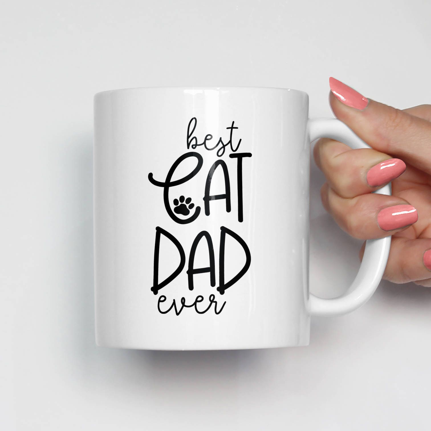 Best Cat Dad Ever Mug, Cat Dad Gifts, Cat Gifts for Him, Cat Mug for Him, Funny Cat Mug, Cat Lover Mug, Cat Lover Gifts, Best Cat Gifts 0602