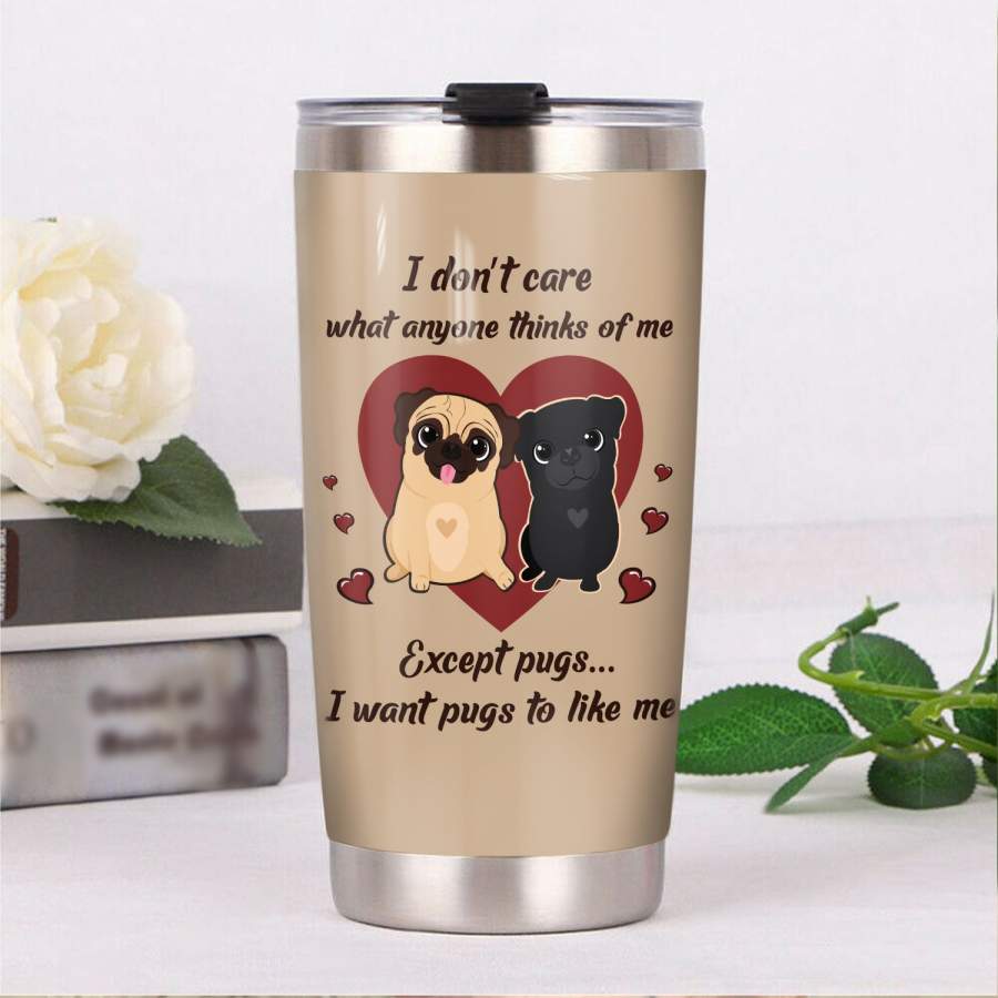 Pug Dog Steel Tumbler FB0301 73O52