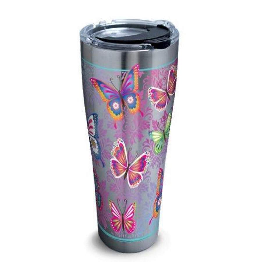 Butterfly Motif CL15100015MDT 16oz 20oz Travel Mug Vacuum Sealed Tumblers