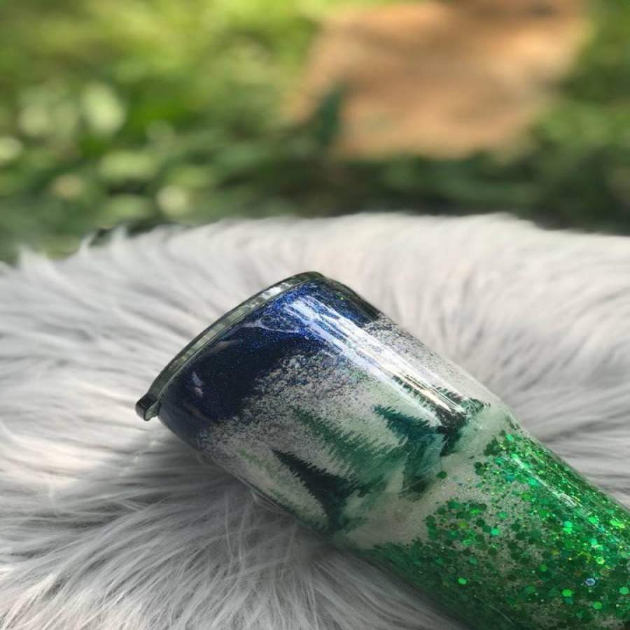 Tree tumbler, Happy trees, Forest cup, Personalized Glitter Tumbler, Monogram Tumbler, Glitter Cup, Glitter Tumbler, Glitter Stainless steel