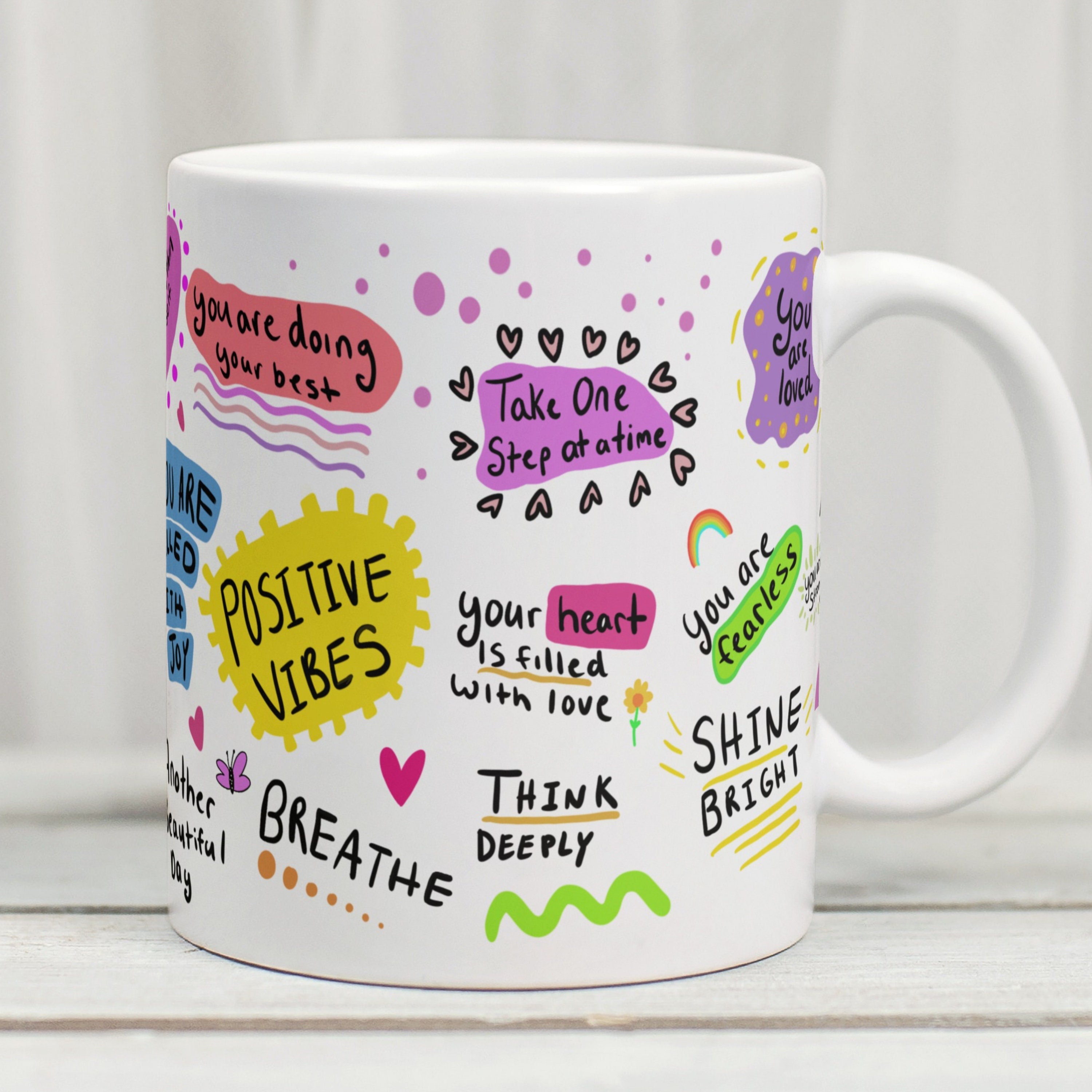 Affirmation Mug, Mindfulness Mug, Motivational Mug, Affirmation Gift, Law Of Attraction Mug, Self Care Mug, Positivity Mug, Self Love Mug