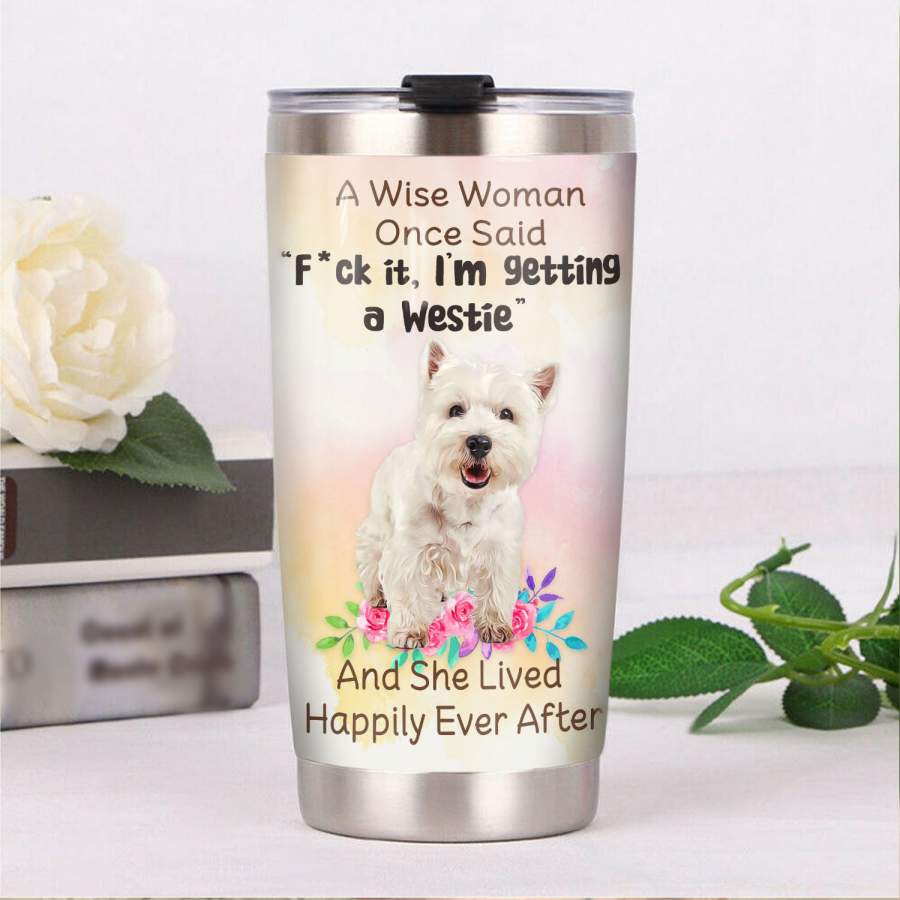 Westie Dog Steel Tumbler MR1105 68O52