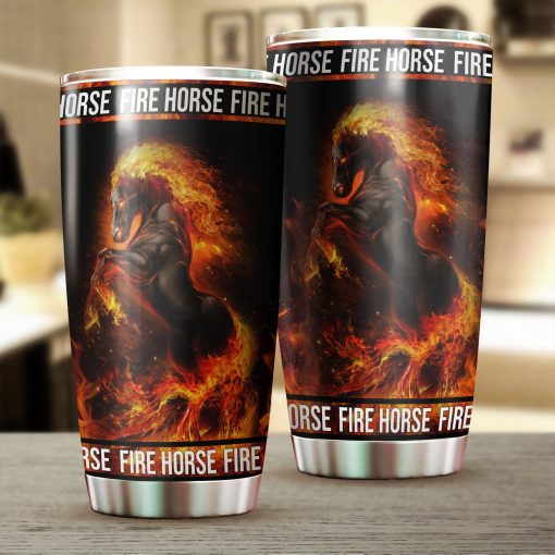 Beautiful Fire Horse Stainless Steel Tumbler, Gifts To Grandpa, Birthday Gift Ideas For Him, 60Th Birthday Ideas, Gift For Grandparent