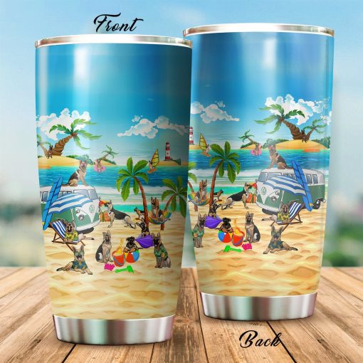 German Shepherd Camping Beach Stainless Steel Insulated Tumbler Cups, New Dad Gifts, Christmas Gifts For Parents, Gift For Mother, Gift Ideas For Mom