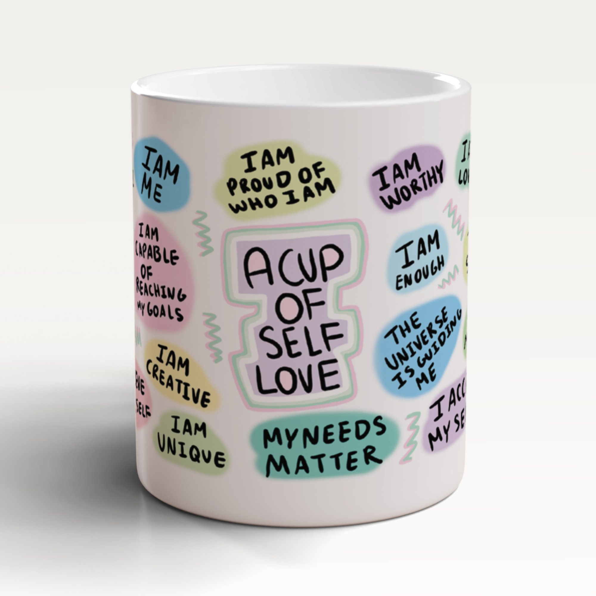 A Cup Of Self Love Mug, Affirmations Mug, Positivity Mug, Law Of Attraction Mug, Positive Affirmations Mug, Quote Mug, Gift For Best Friend