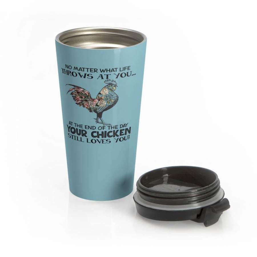 Chicken Blue CL15100024MDT 16oz 20oz Travel Mug Vacuum Sealed Tumblers