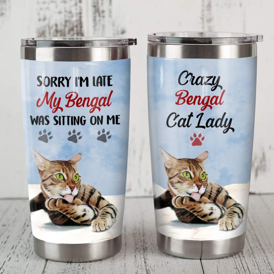 Bengal Cat Steel Tumbler MR1803 70O56