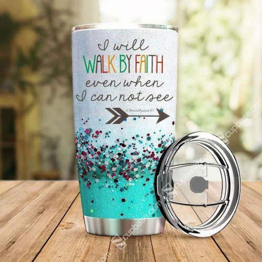 Walk by faith stainless steel tumbler HG32204