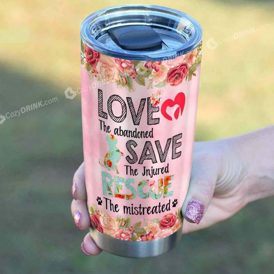 Love Save Rescue Stainless Steel Tumbler P98T9