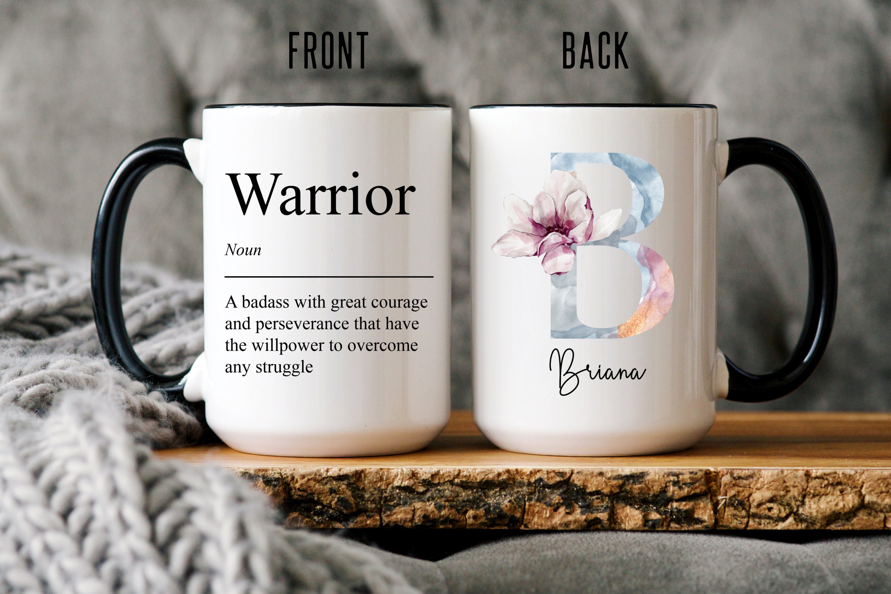 Personalized Warrior Gift, Alcoholics Anonymous, Alcohol Addiction, Breast Cancer Support, Cancer Fighter Gift, Cancer Survivor