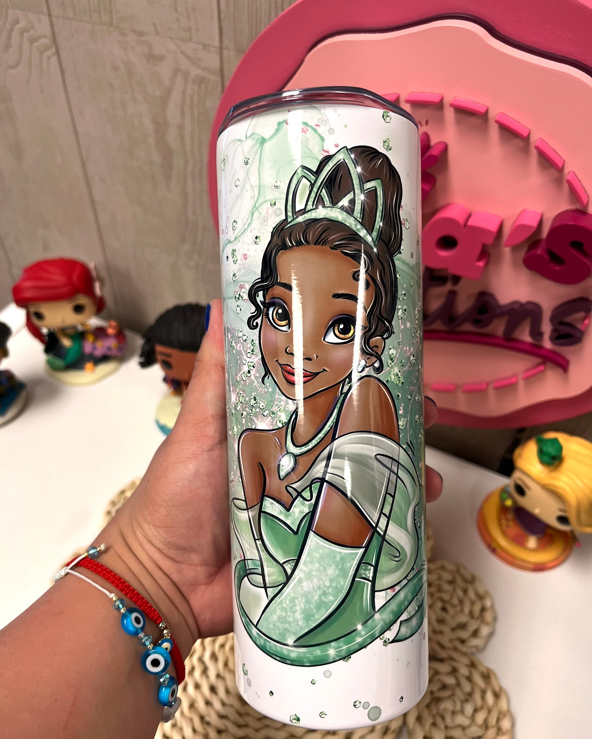 Tiana custom tumbler, Tiana tumbler, Tiana custom tumbler