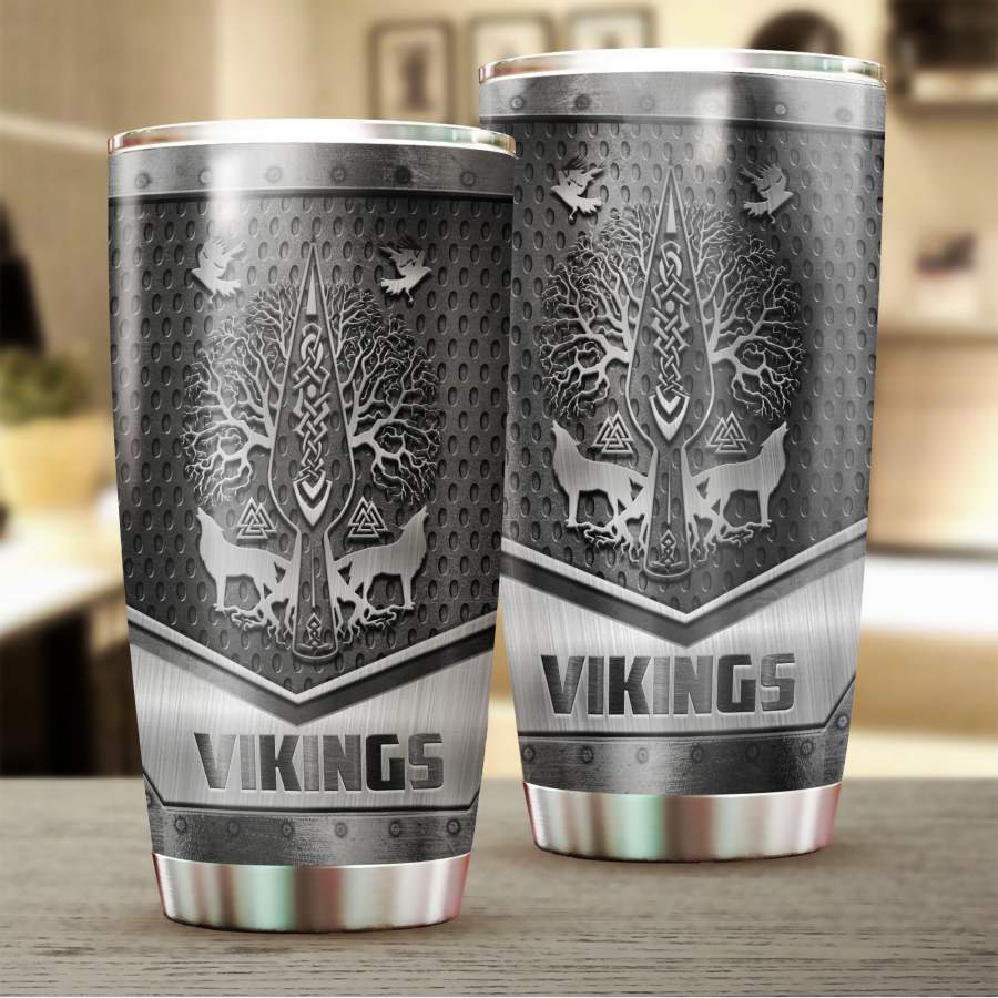 Vikings Metal Stainless Steel Tumbler