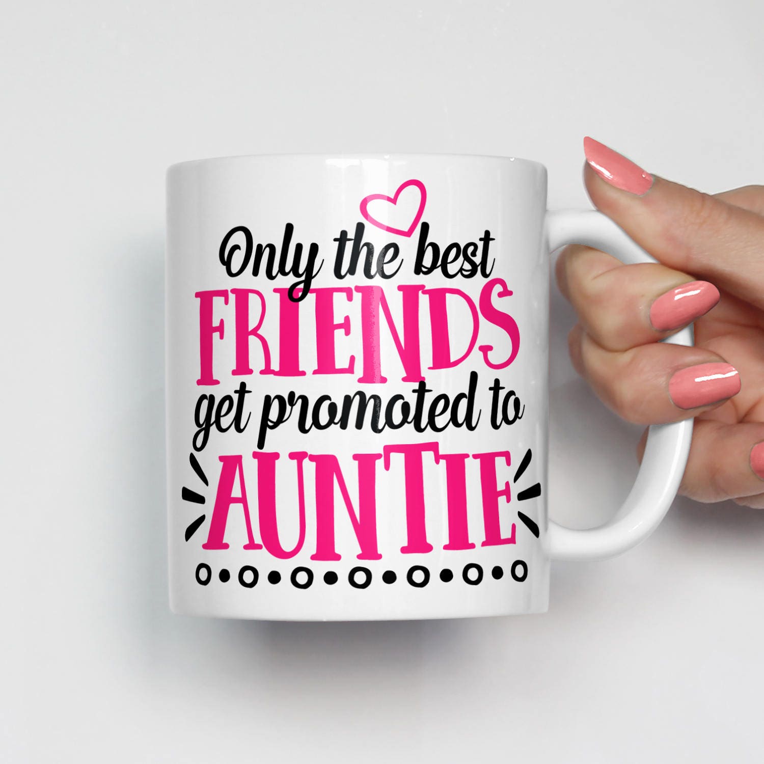 New Auntie Gift, Promoted to Auntie Mug, Pregnancy Reveal for Best Friend, Gift for Best Friend, Gifts for Her, Best Friend Gifts 0405