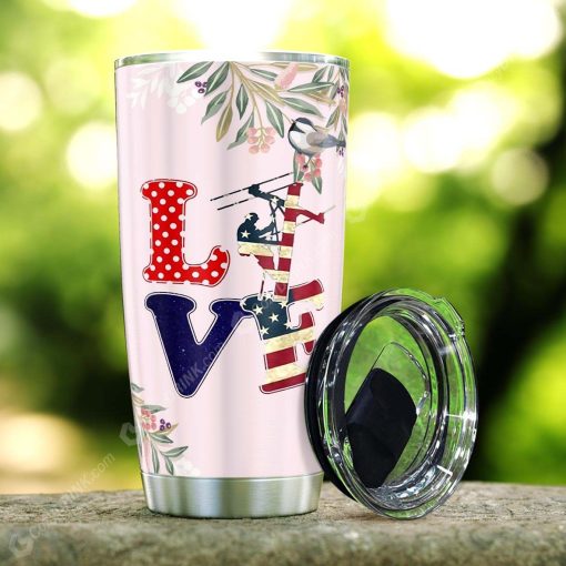 Love A Lineman Stainless Steel Tumbler