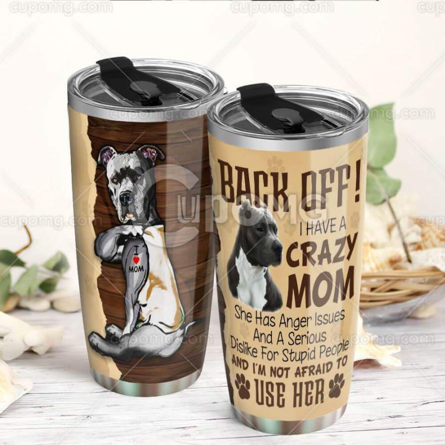 Pit bull dog stainless steel tumbler HG32405